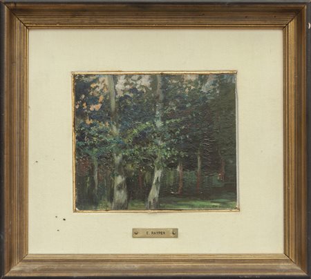 ERNESTO RAYPER (1840-1873) <br>Bosco<br>olio su 