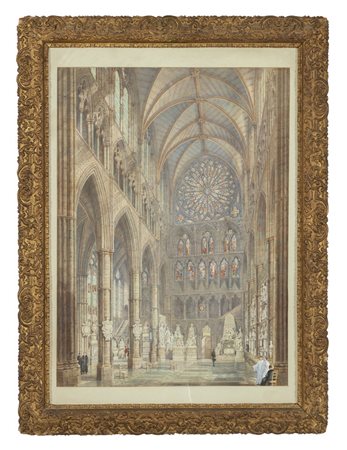"Interno della cattedrale di Westminster" 
