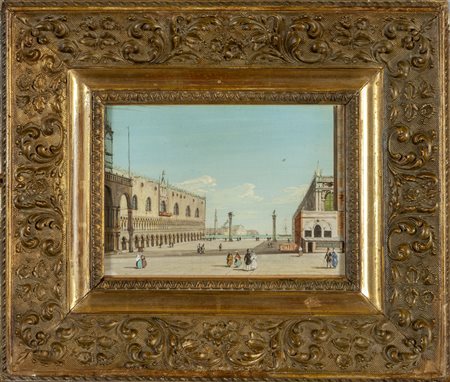 CARLO GRUBACS (1802-1878) <br>"San Marco" tempera 
