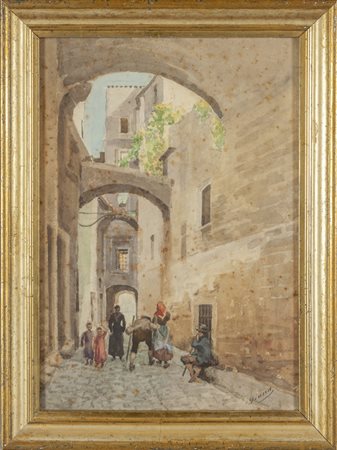 E.Diana Crespi<br>Rocchetta Nervina<br>acquarello 