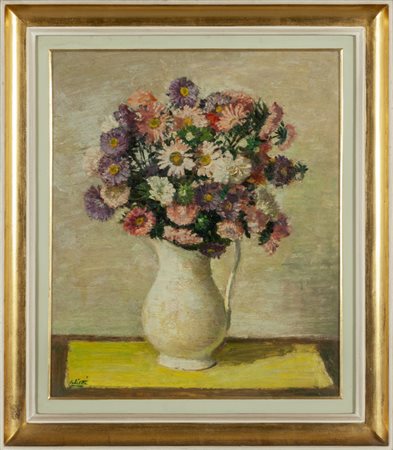 ALBERTO SALIETTI (1892-1961) <br>Vaso con zigne e 