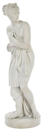 Scultura in marmo bianco raffigurante Venere - ispirata alla Venere Italica...