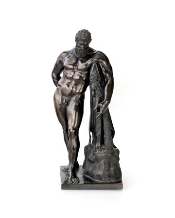 Scultura in bronzo raffigurante Ercole Farnese, inizio del XIX secolo -...
