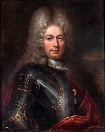 Hyacinthe Rigaud (cerchia) - Ritratto di cavaliere dell'Ordine Militare di...