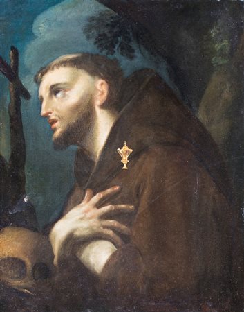 Pittore del XVIII secolo - San Francesco - olio su tela - cm 74x58