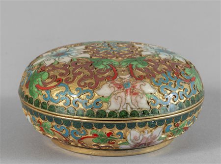 Scatola cloisonnè, Cina 