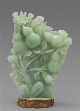 Albero di pere, scultura in pietra dura, Cina 