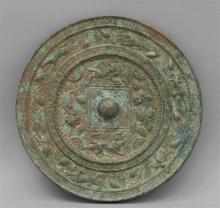 Specchio Dinastia Tang sec.XVII<br>diam.cm.23 