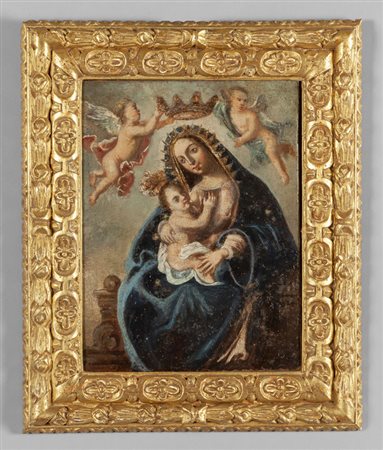 Scuola meridionale sec.XVII "Madonna con Bambino 