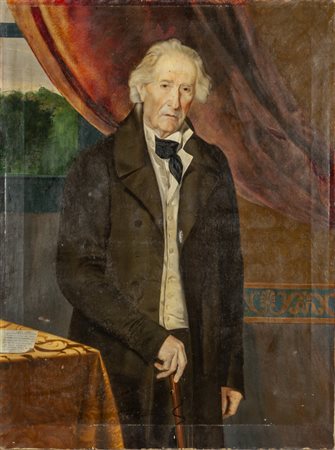 S.Zuliani "Ritratto di notaio" olio, f.to, 