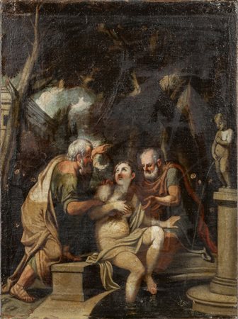 Scuola genovese sec.XVII "Susanna e i vecchioni" 