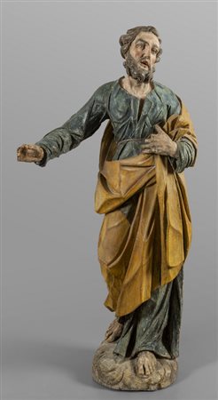 San Giuseppe, scultura in legno intagliato e 