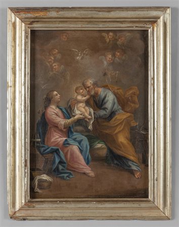 Scuola napoletana sec.XVIII "Sacra Famiglia" 