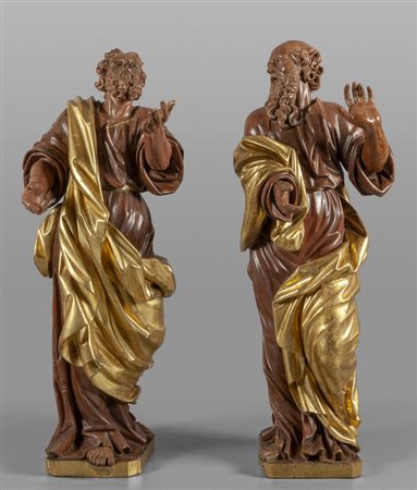 San Pietro e San Paolo, coppia di sculture in 