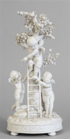 Amorini che si arrampicano su un albero, gruppo 