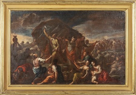 SIMONE PIGNONI (1611-1698) <br>"Scena biblica" 