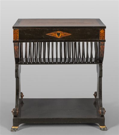 Tavolino da lavoro Biedermeier lastronato in 