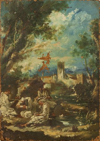 Scuola genovese sec.XX "Quattro frati in 