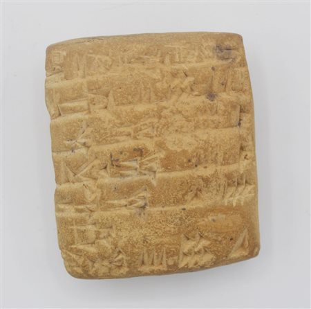 IMPORTANTE TAVOLETTA SUMERA DATAZIONE: 2044 a. C. MATERIA E TECNICA: argilla...