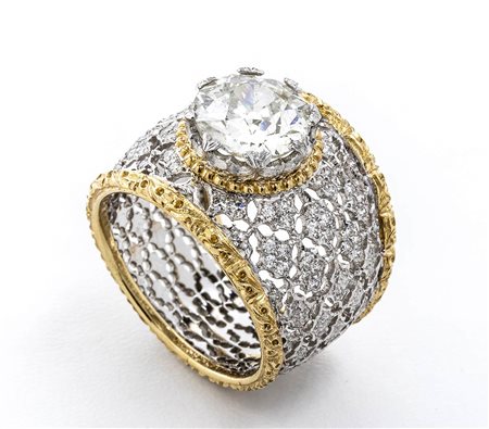 Anello con diamanti - manifattura BUCCELLATI, Milano
