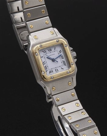 Orologio da polso acciaio e oro, SANTOS LADY di CARTIER