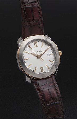 Orologio da polso in oro e acciaio, BVLGARI Octo