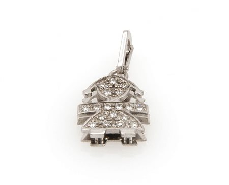Pendente con diamanti, manifattura "LE BEBE'"