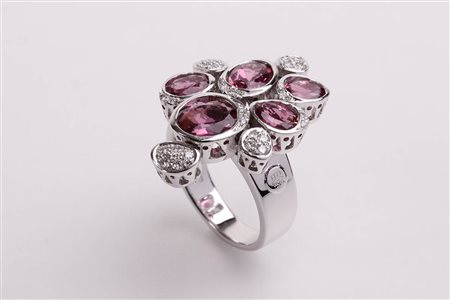 Anello con diamanti, manifattura PONTE VECCHIO