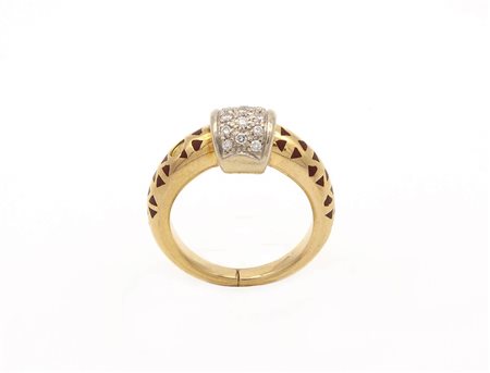 Anello con diamanti, manifattura NOUVELLE BAGUE