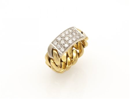 Anello con diamanti, manifattura POMELLATO