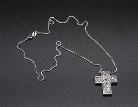 Girocollo con pendente in diamanti 