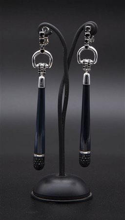 Orecchini con diamanti neri, manifattura GUCCI