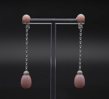 Orecchini con diamanti, manifattura CHANTECLER, Capri 