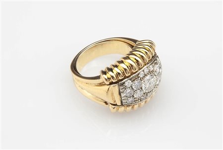 Anello vintage on diamanti 