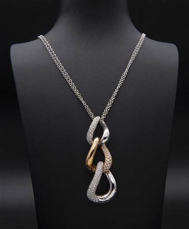 Girocollo con pendente in diamanti  