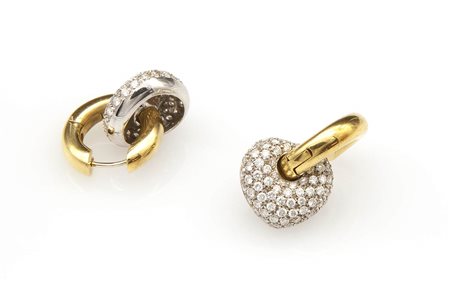Orecchini con diamanti, manifattura LEO PZZO