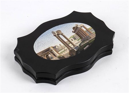 Micromosaico italiano raffigurante Il foro romano - Roma XIX secolo