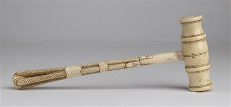 Martello del banditore in avorio - Europa continentale, XIX secolo