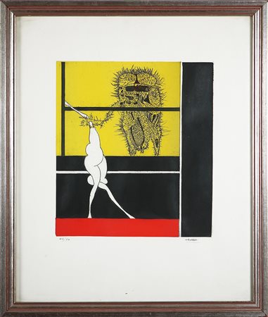 FABBRI AGENORE (1911 - 1998) Senza titolo. Litografia. Cm 36,5x33. Tir. 42/50...