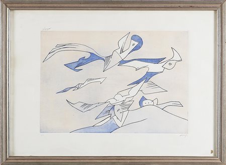 DOVA GIANNI (1925 - 1991) Senza titolo. Litografia. Cm 34x49,5. P.A. in basso...