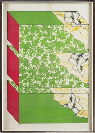 ANONIMO Senza titolo, 1967. Litografia. Cm 67x49. Tir. 41/47 in basso a...