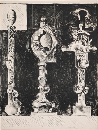 SUTHERLAND GRAHAM (1903 - 1980) Senza titolo, 1968. Litografia. Cm 67x50....