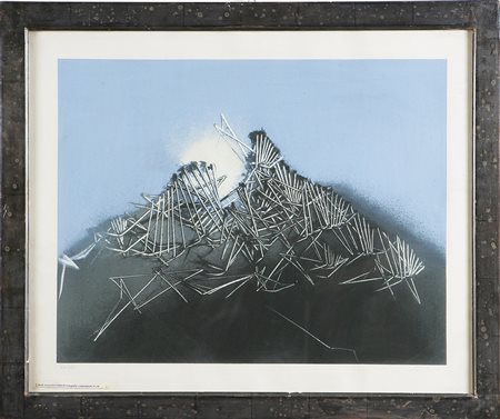 SCANAVINO EMILIO (1922 - 1986) Nodi. Litografia. Cm 49x62. Tir. 114/125 in...