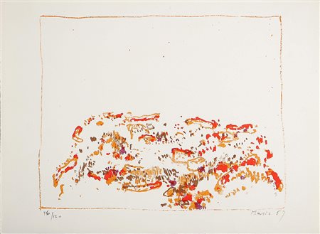 MUSIC ANTONI ZORAN (1909 - 2005) Senza titolo, 1967. Litografia. Cm 23,5x29....