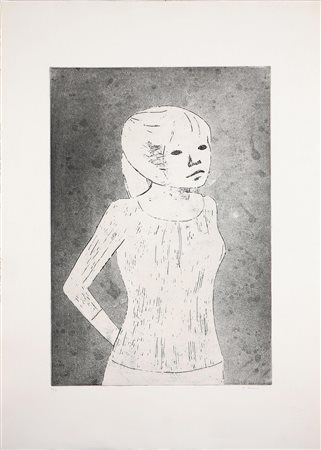 BUENO XAVIER (1915 - 1979) Senza titolo. Acquaforte. Cm 70x50. Dimensioni...