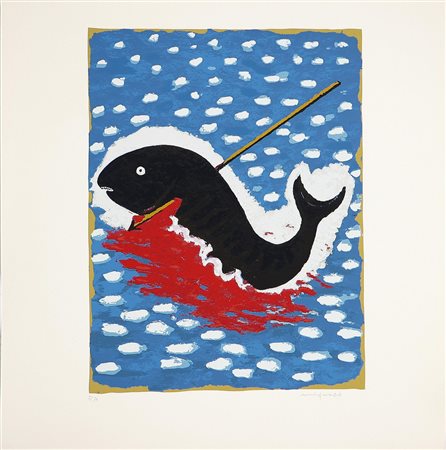 MIGNECO GIUSEPPE (1908 - 1997) Senza titolo. Serigrafia. Cm 40x39,5....