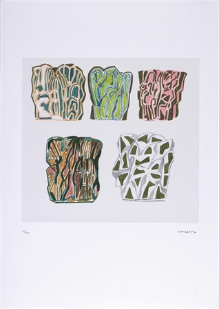 CONSAGRA PIETRO (1920 - 2005) Senza titolo. Litografia. Cm 70x50. Dimensioni...