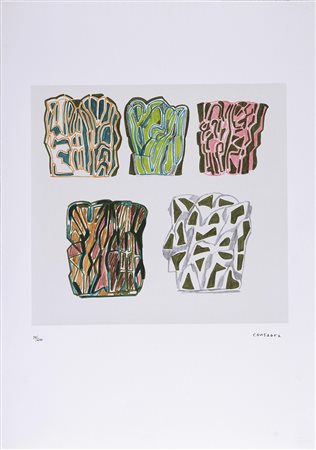 CONSAGRA PIETRO (1920 - 2005) Senza titolo. Litografia. Cm 70x50. Dimensioni...