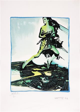 BERTINI GIANNI (1922 - 2010) Senza titolo. Litografia. Cm 70x50. Dimensioni...