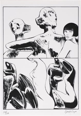 CREPAX GUIDO (1933 - 2003) Senza titolo. Litografia. Cm 49x34,5. Tiratuta:...